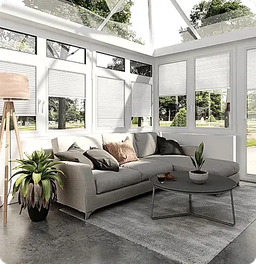 Kış Bahçesi İçin Isı Yalıtımlı Plise Perde – Şıklık ve Konfor Bir Arada