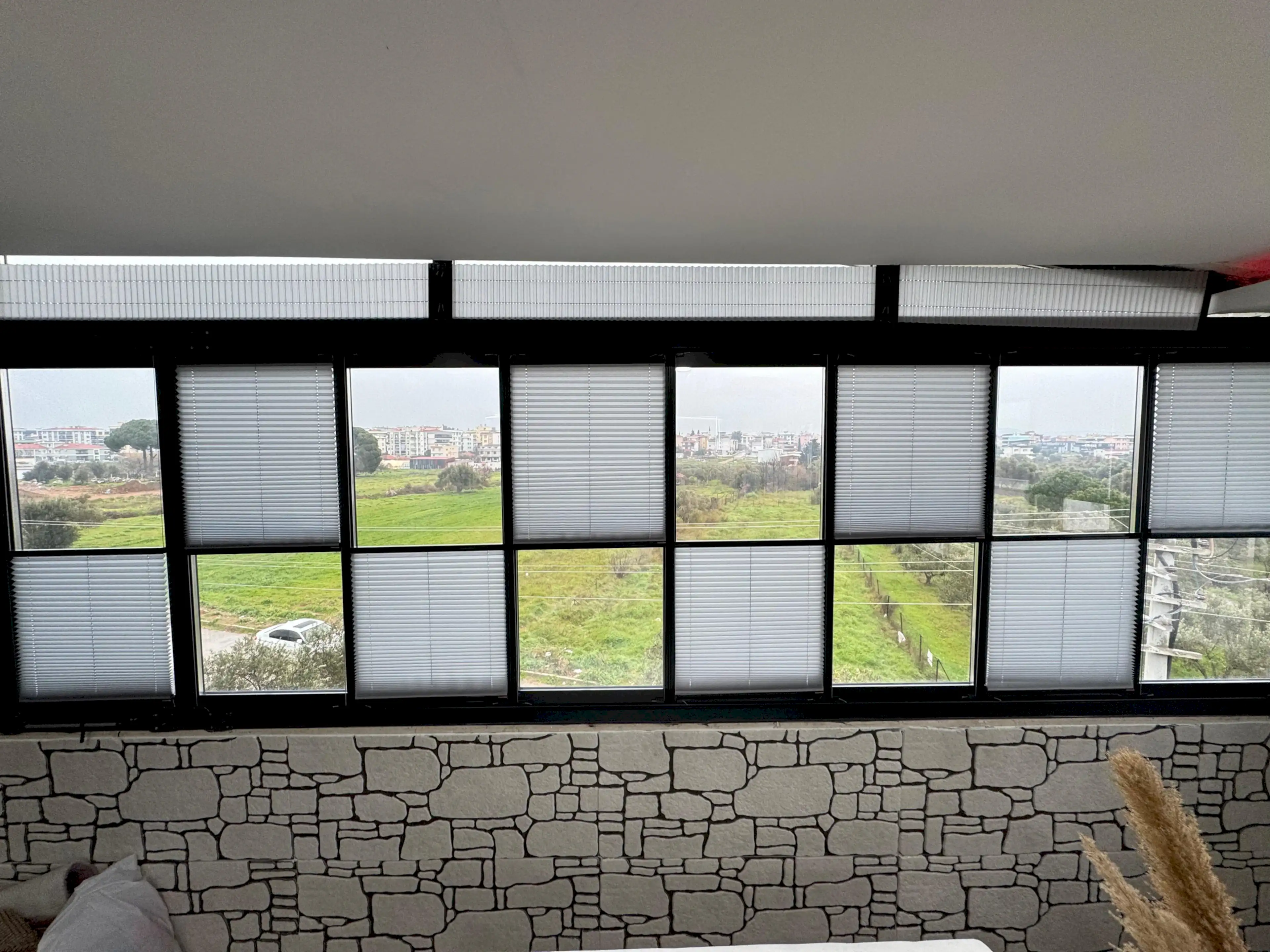 Cam Balkon İçin Güneş Kırıcı Plise Perde